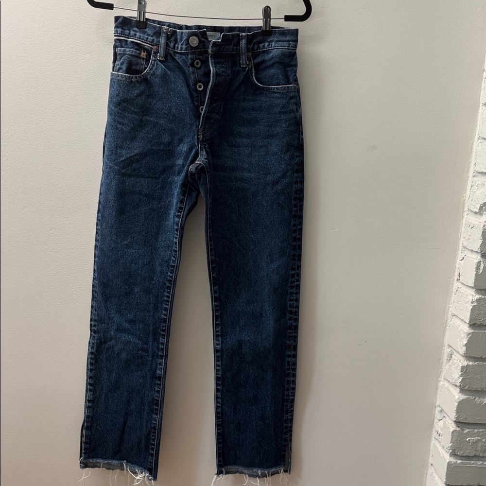 Moussy High Rise Dark Blue Jeans Made in Japan